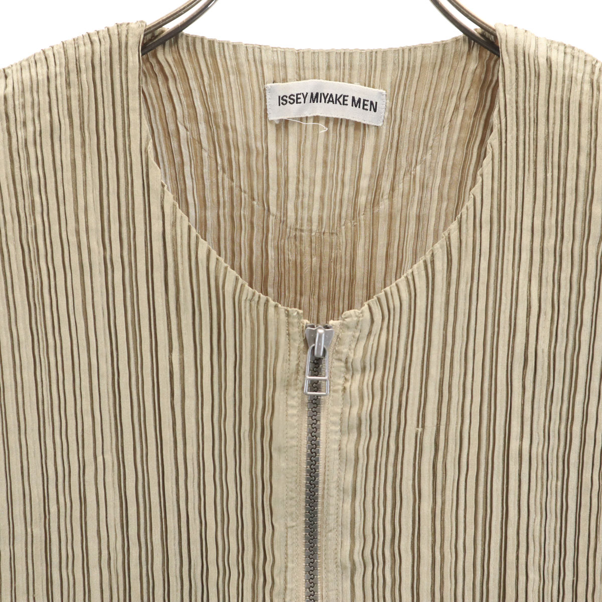 ISSEY MIYAKE MEN ベージュ ジャケット HaaT ISSEY MIYAKE / ハートイッセイミヤケ | 和紙ストレッチ