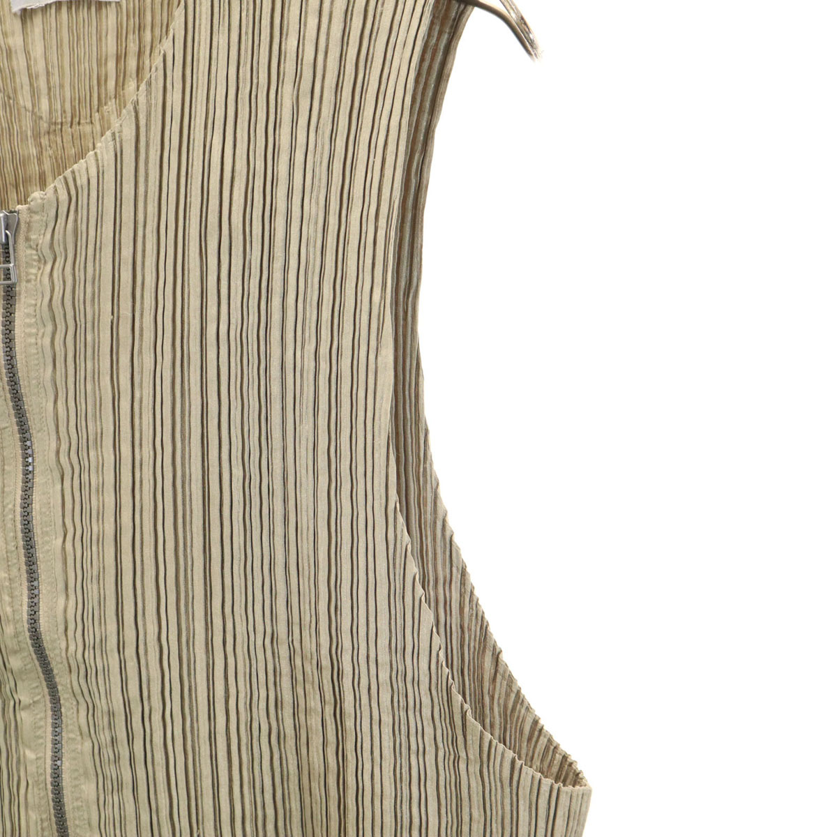 ISSEY MIYAKE MEN 90s Made in Japan Old Pleated Best M beige Men's