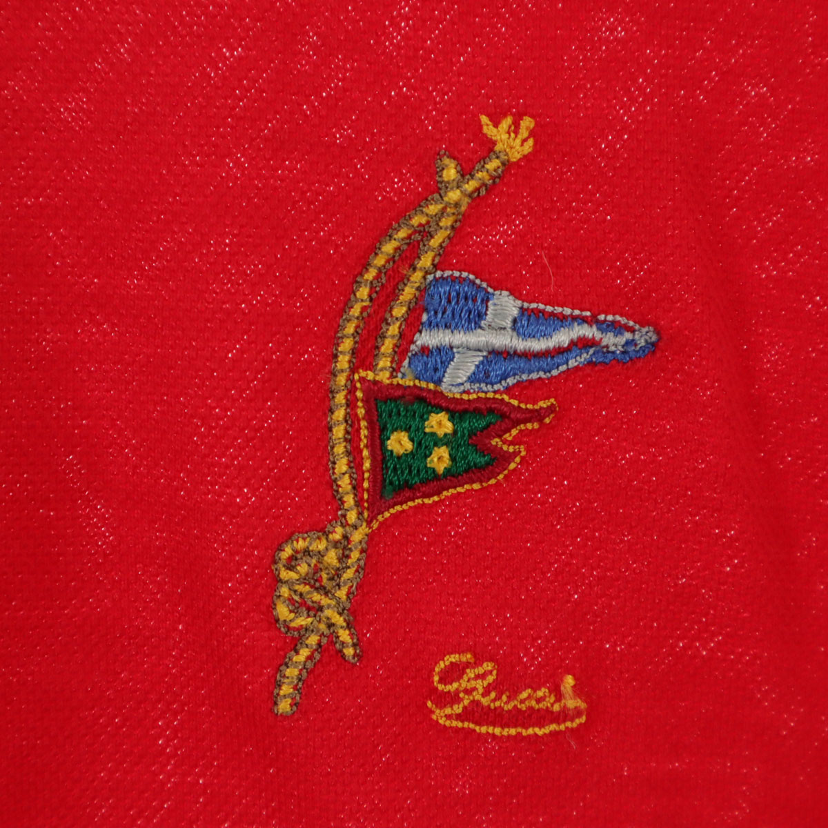 GUCCI 80s Made in Italy Vintage Short sleeve Polo shirt M Kanoko 