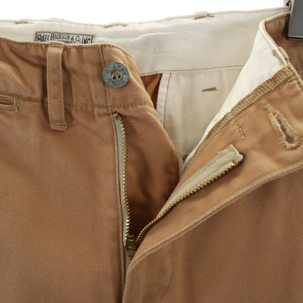 BEAMS BOY BUZZRICKSON collaboration Tapered pants w29 beige Women  display picture 1