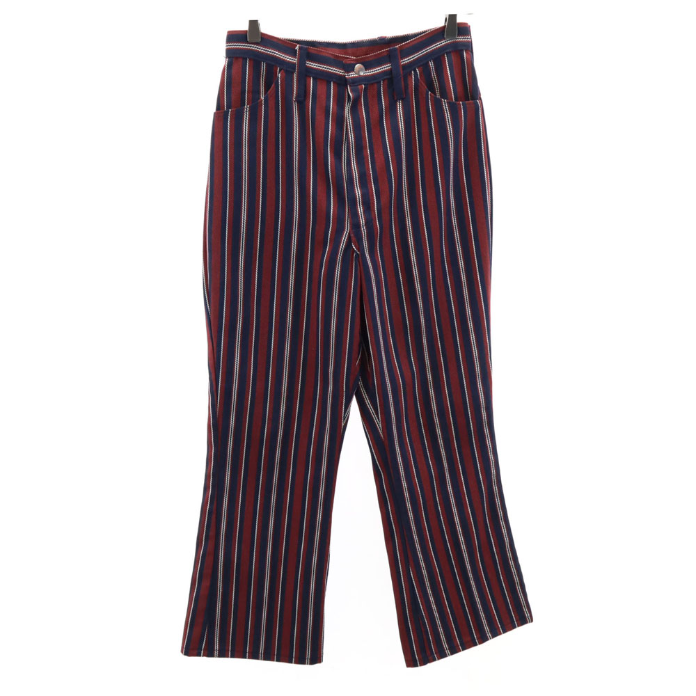 パンツ 70s wrangler stripe pattern pants Wrangler 70s Vintage Made in USA Striped Pattern Flare pants 14