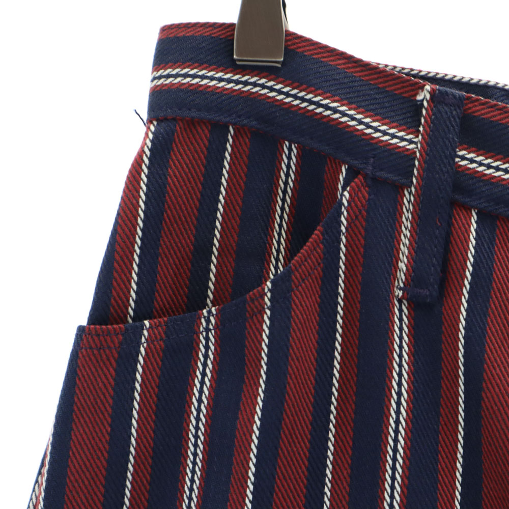 パンツ 70s wrangler stripe pattern pants Wrangler 70s Vintage Made in USA Striped Pattern Flare pants 14