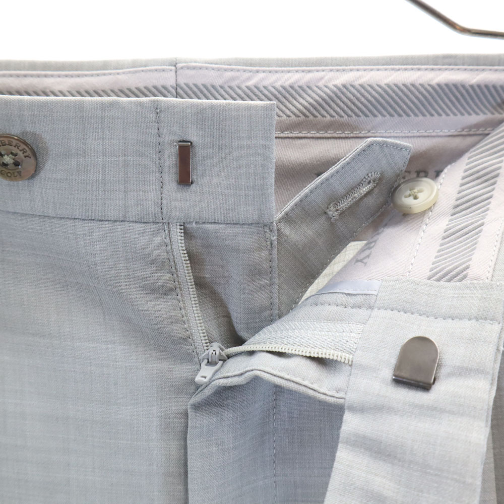 パンツ Burberrys wide slacks made in Japan Vintage Burberrys Pants Mens 36 Gray Wool Slacks Pleated