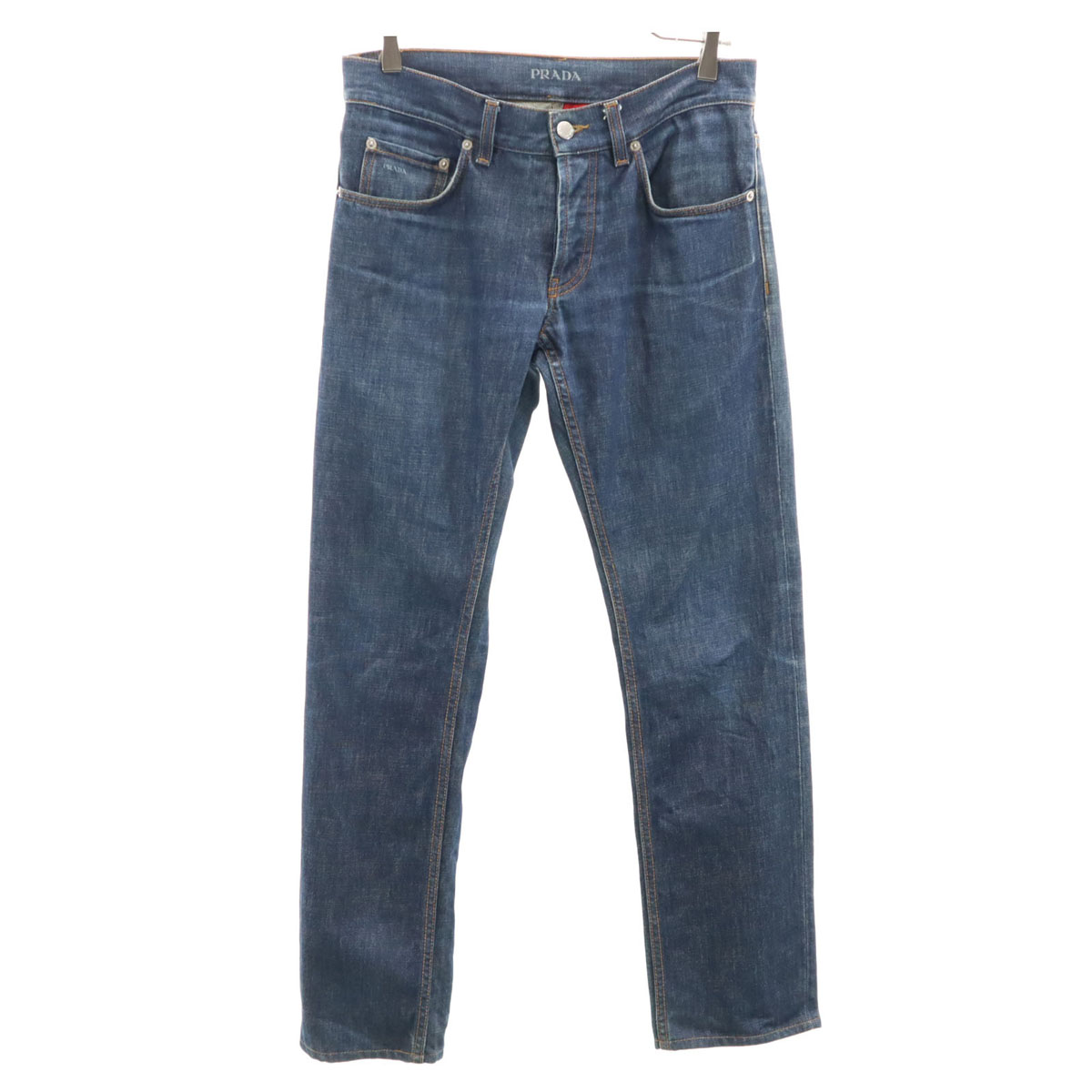 Used PRADA Made in Romania Button fly Denim pants w29 blue Men's