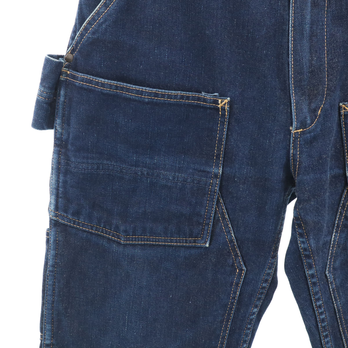 A BATHING APE made in Japan double knee Denim painter pants S