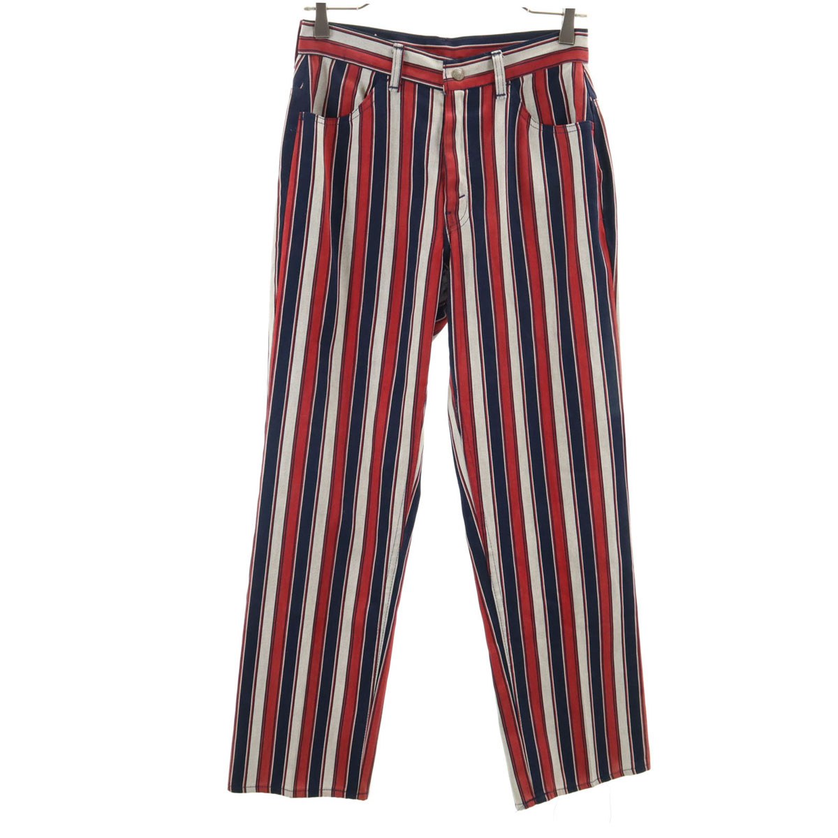 その他 E Levi's 70s Vintage 42 Talon Big E Button Back 32 Striped Pattern