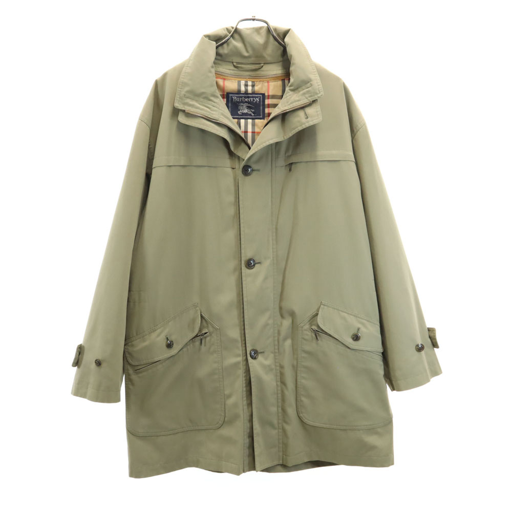 【関税&送料込】Burberry Olive Green Nylon Jacket Burberry Dark Olive Green Thornham Nylon Field Jacket, Size