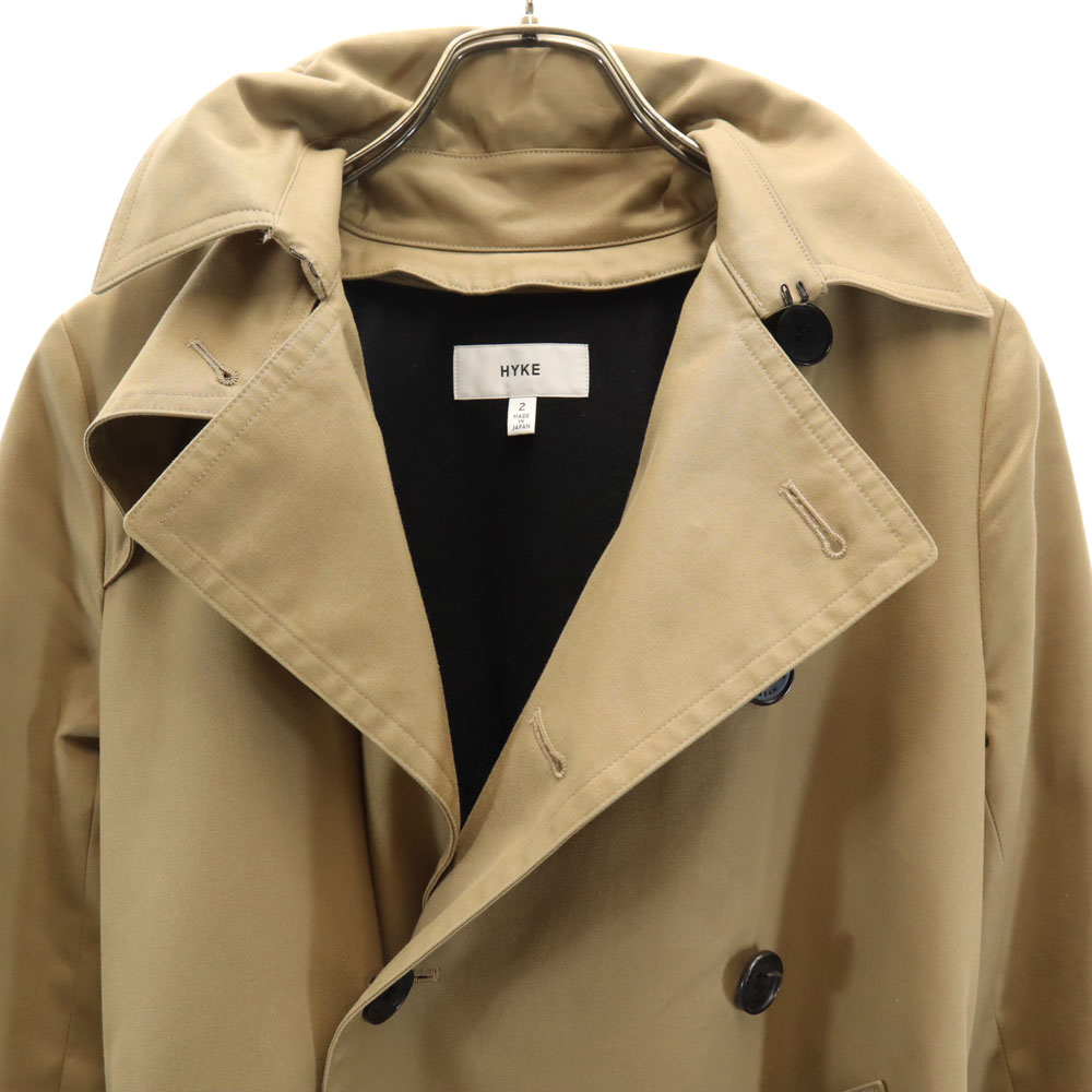 HYKE made in Japan trench coat 2 beige with wool liner Women