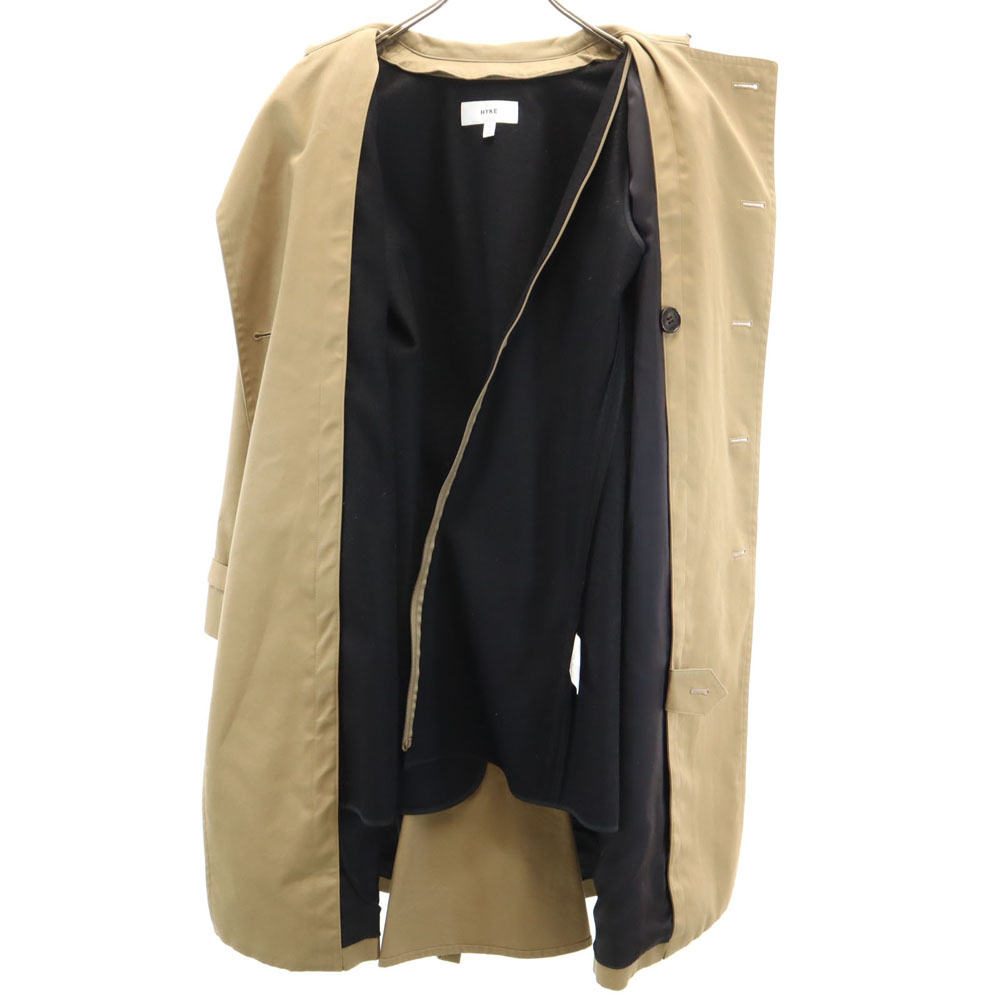 HYKE made in Japan trench coat 2 beige with wool liner Women | eBay
