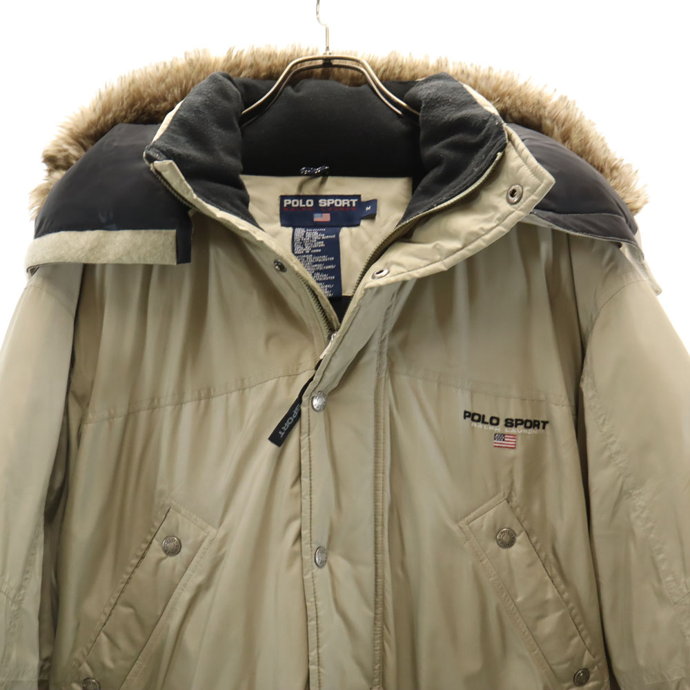 POLO SPORT RALPH LAUREN 90s Old Down jacket M beige Men's | eBay