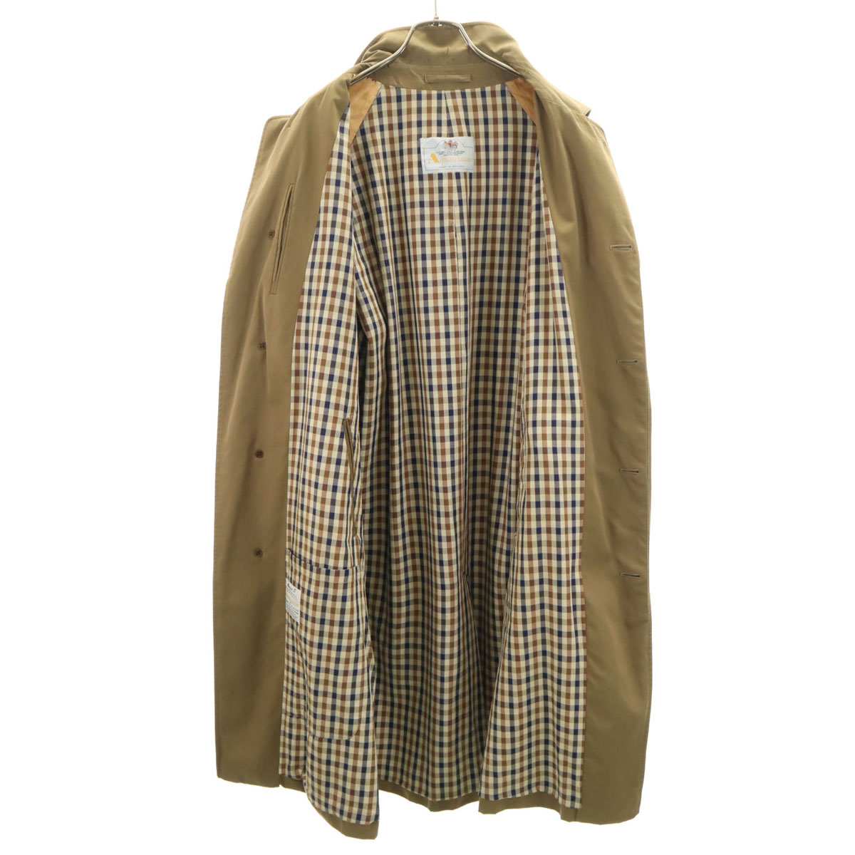 60s【Vintage Aquascutum StainCollar Coat】 Aquascutum 60s 70s Vintage made in England Aqua5 Stainless