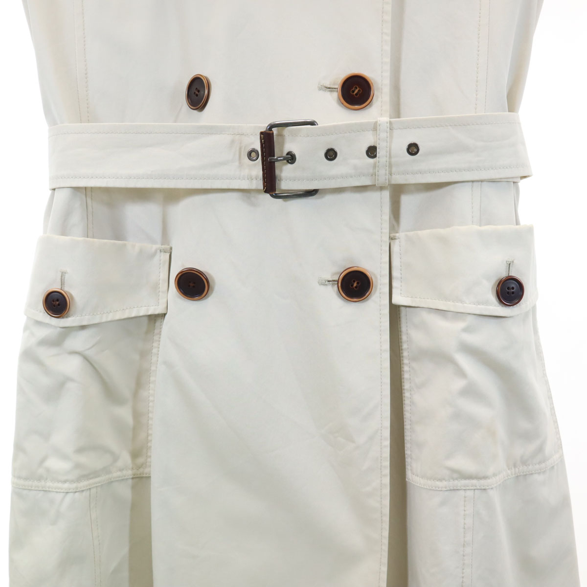 MAX MARA trench coat 42 Ivory With belt Women | eBay