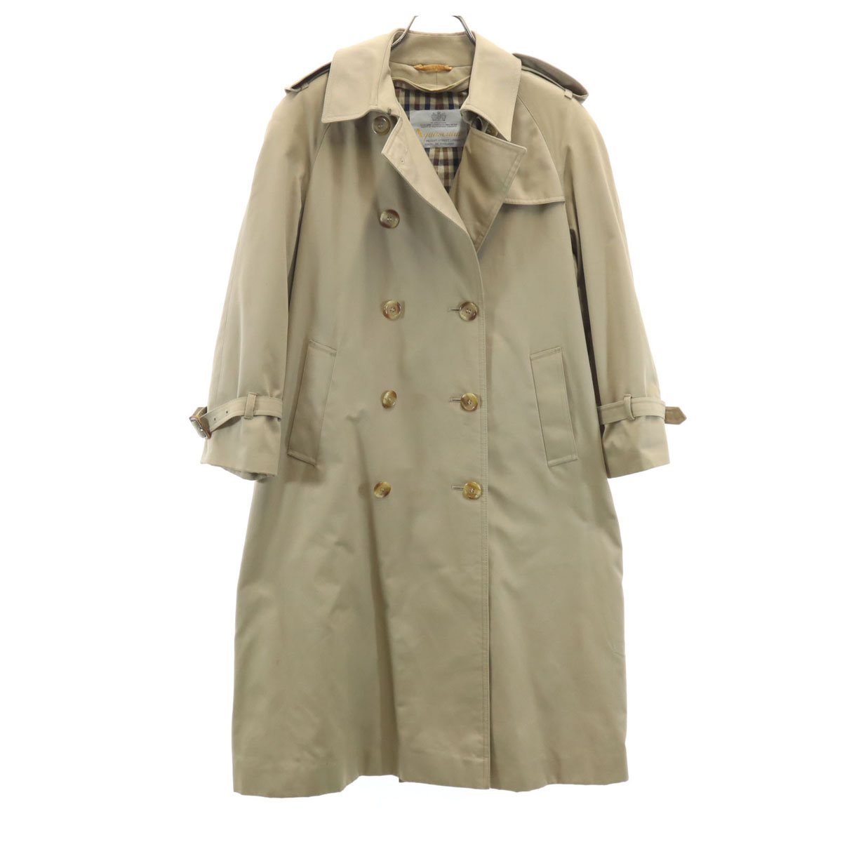 Aquascutum 80s vintage AQUA5 trench coat 6P beige Women | eBay