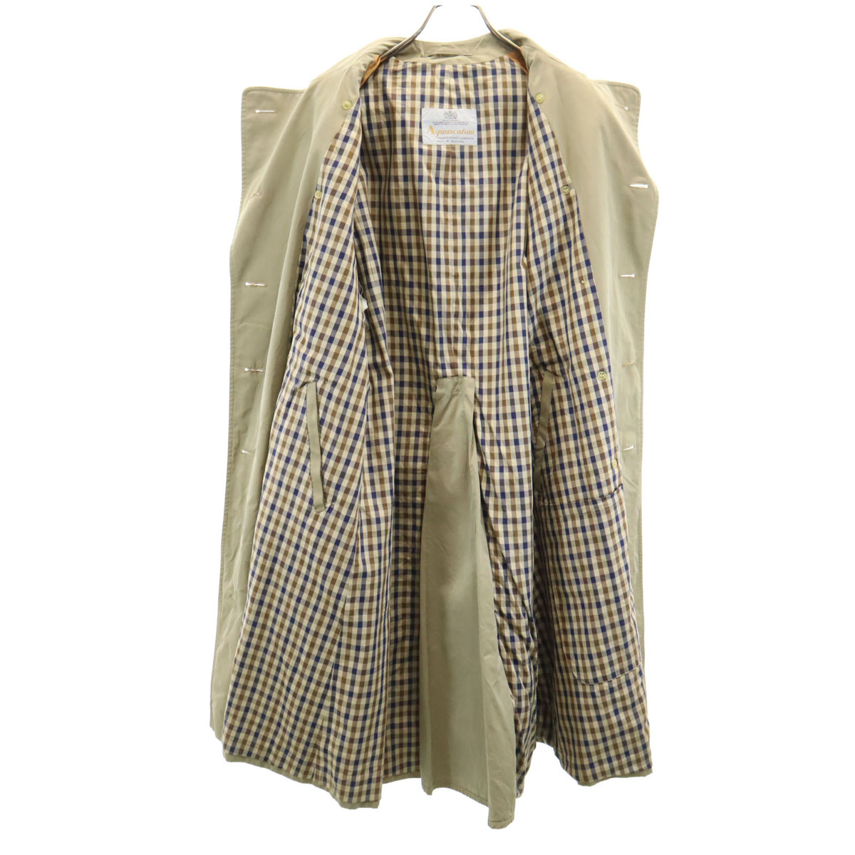 ジャケット・アウター 80s Aquascutum Single Trench Coat Vintage 80s Aquascutum Raincoat Reversible Coat Mens Size M