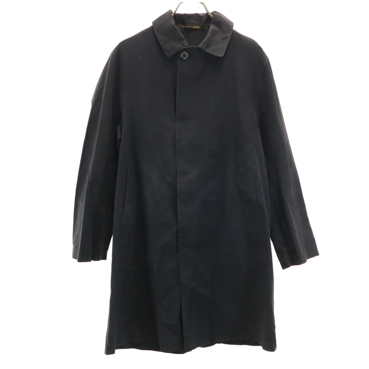 Mackintosh Made in Scotland Rubberized Stainless collar coat