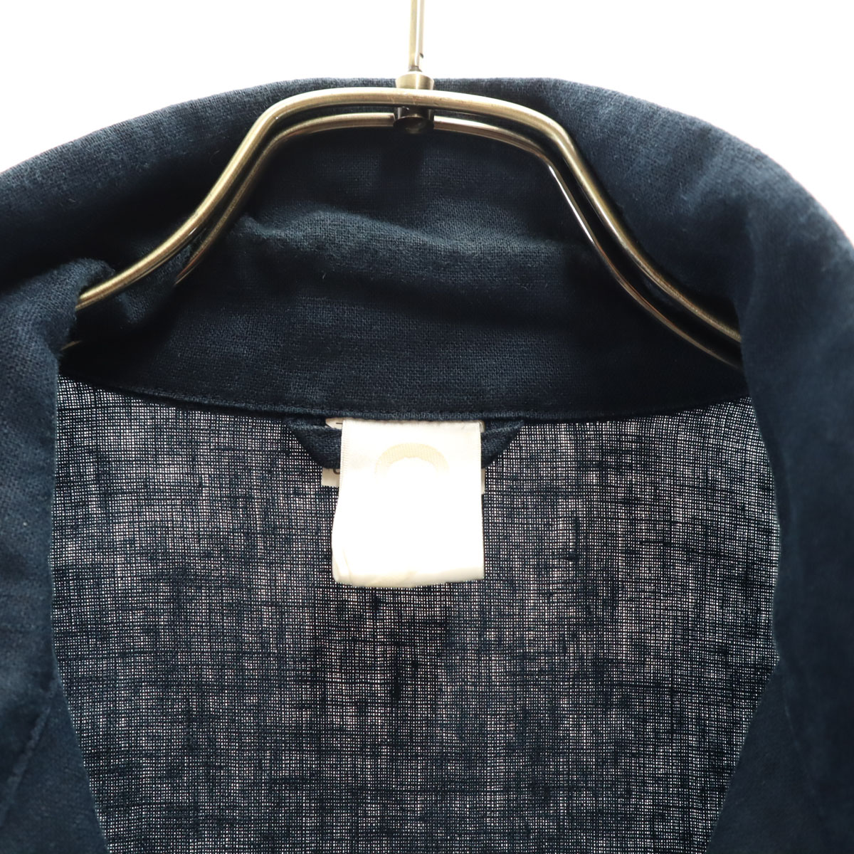 GANRYU Comme des Garcons Japanese Linen Open color coat S Navy