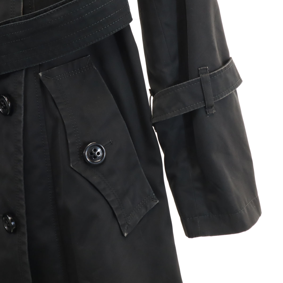 BURBERRY LONDON BLUE LABEL trench coat 40 black Women | eBay