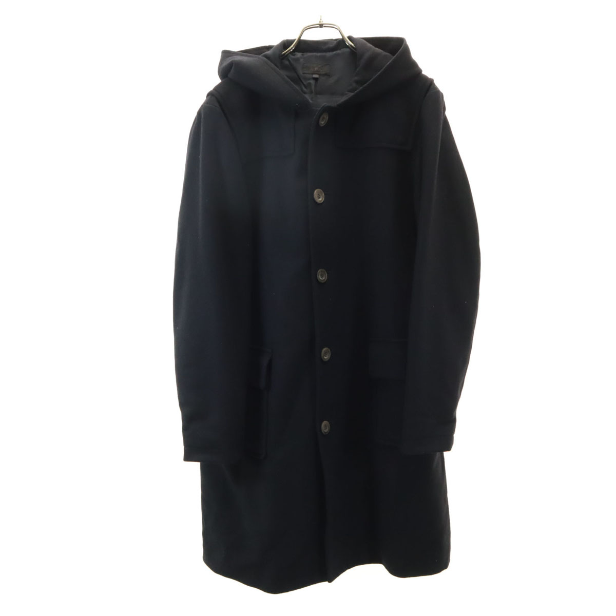 ジャケット・アウター a.p.c. wool zip hoodie made in france A.P.C. Made in France Hooded Wool coat S black Men's | eBay