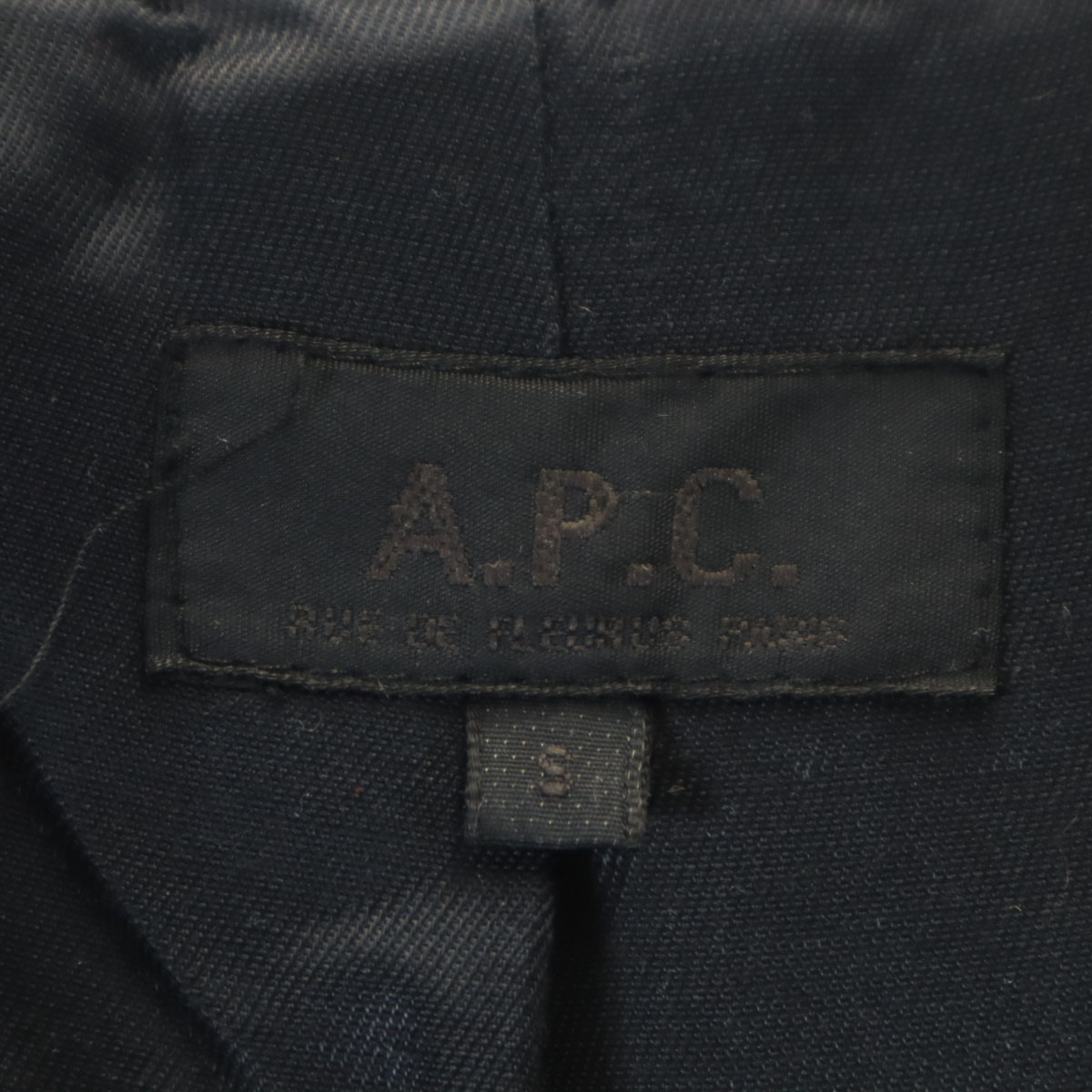 A.P.C. Made in France Hooded Wool coat S black Men's | eBay