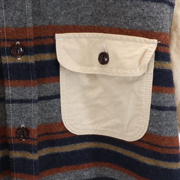 COMME des GARCONS HOMME 2013年 Made in Japan Wool Blend Border