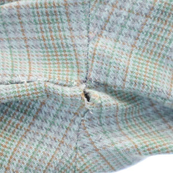 Ackermann 50s 60s Grandpa Vintage Check Pattern Long sleeve half