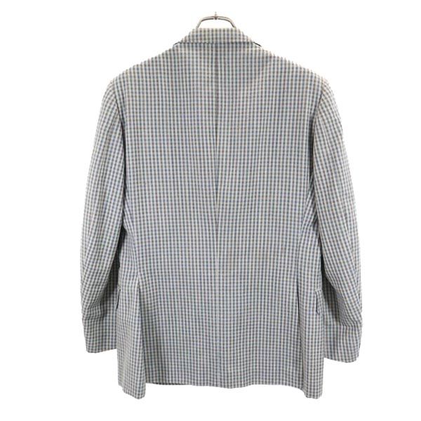 Burberrys 90s Old Check Pattern wool tailored jacket 175A6 Gray