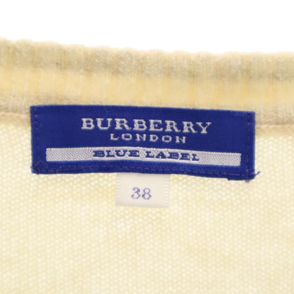 BURBERRY BLUE LABEL Sanyo Shokai Wool Blend Long sleeve knit one