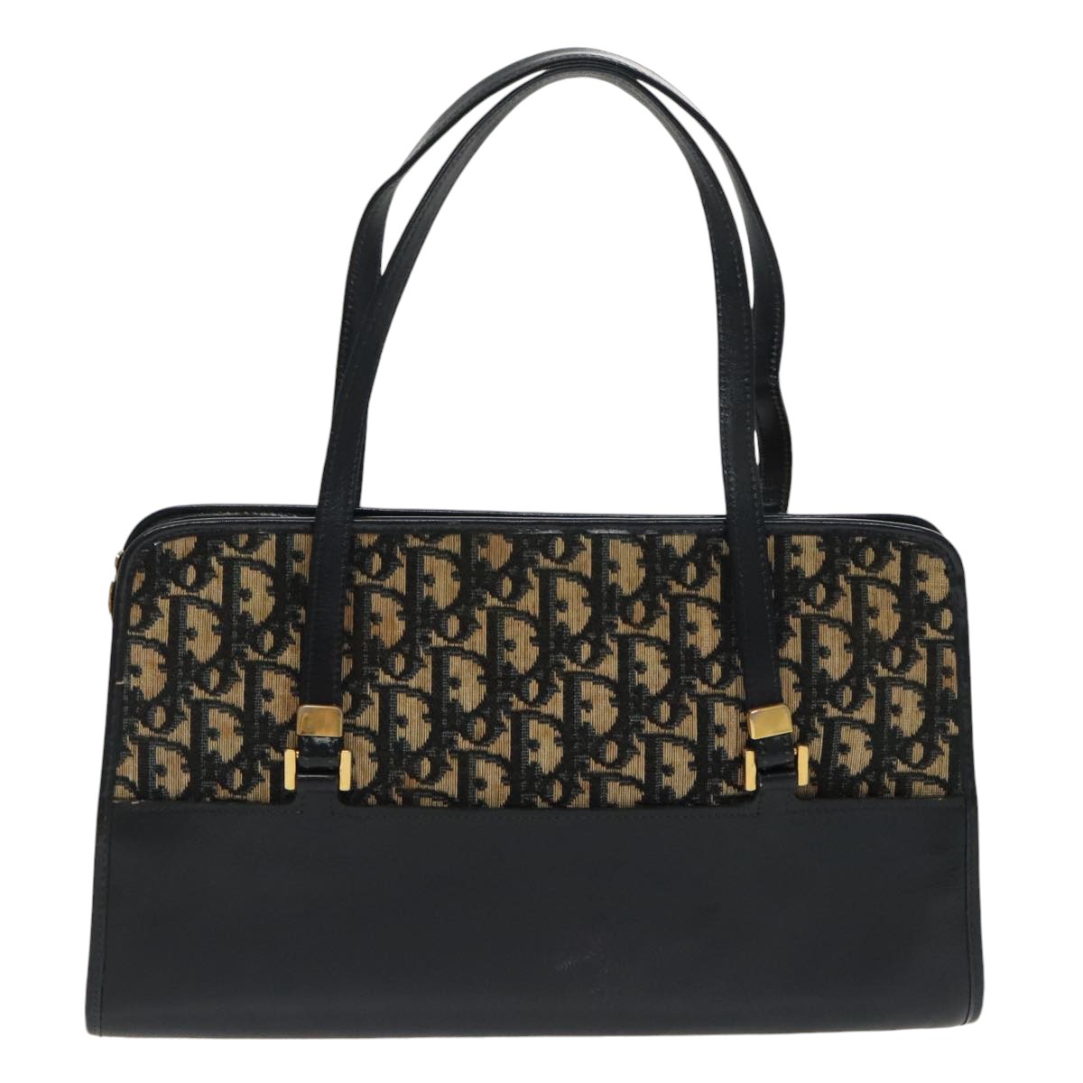 Christian Dior Trotter Canvas Hand Bag Navy Auth 100888 | eBay