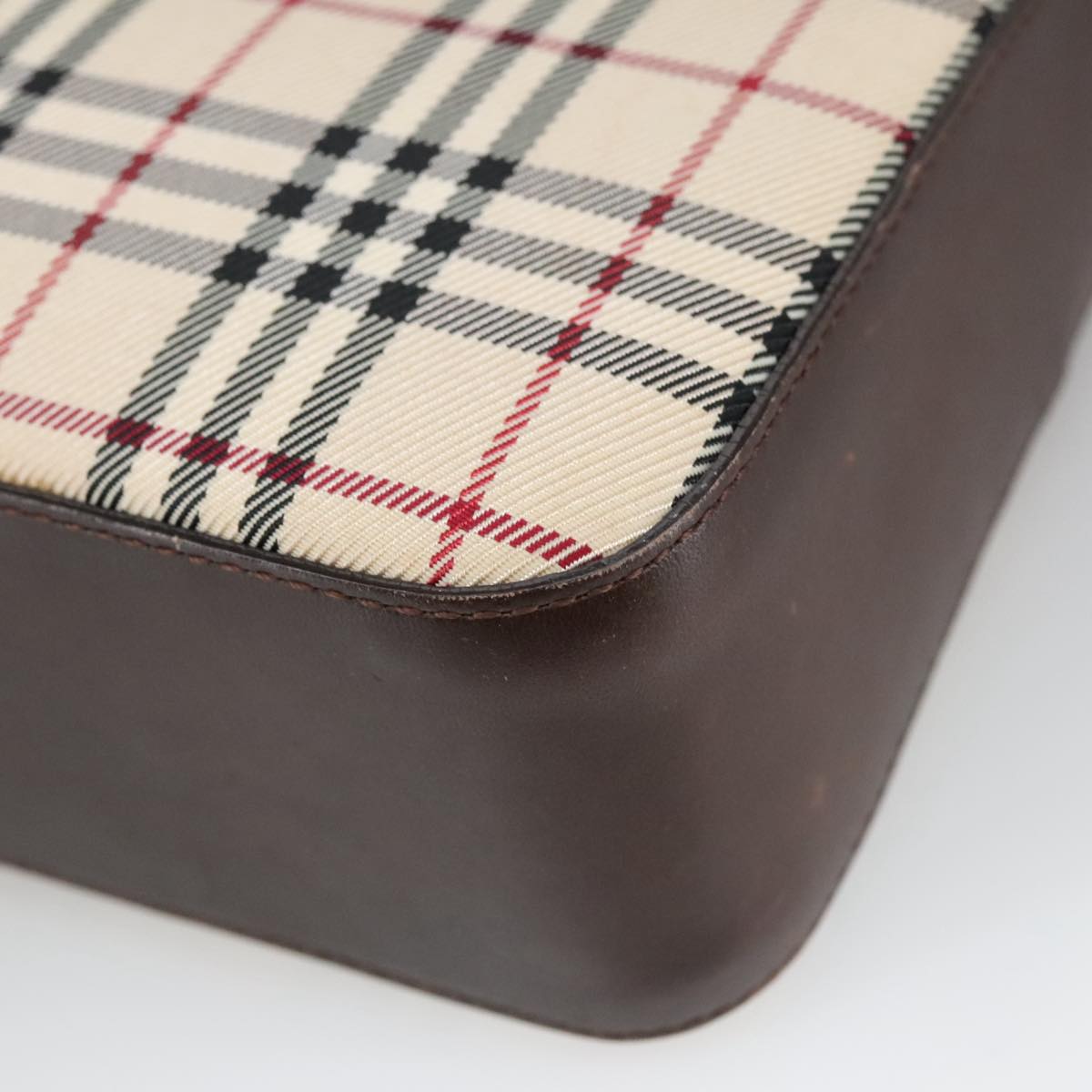 BURBERRY Nova Check Shoulder Bag Canvas Beige Auth 102373 | eBay