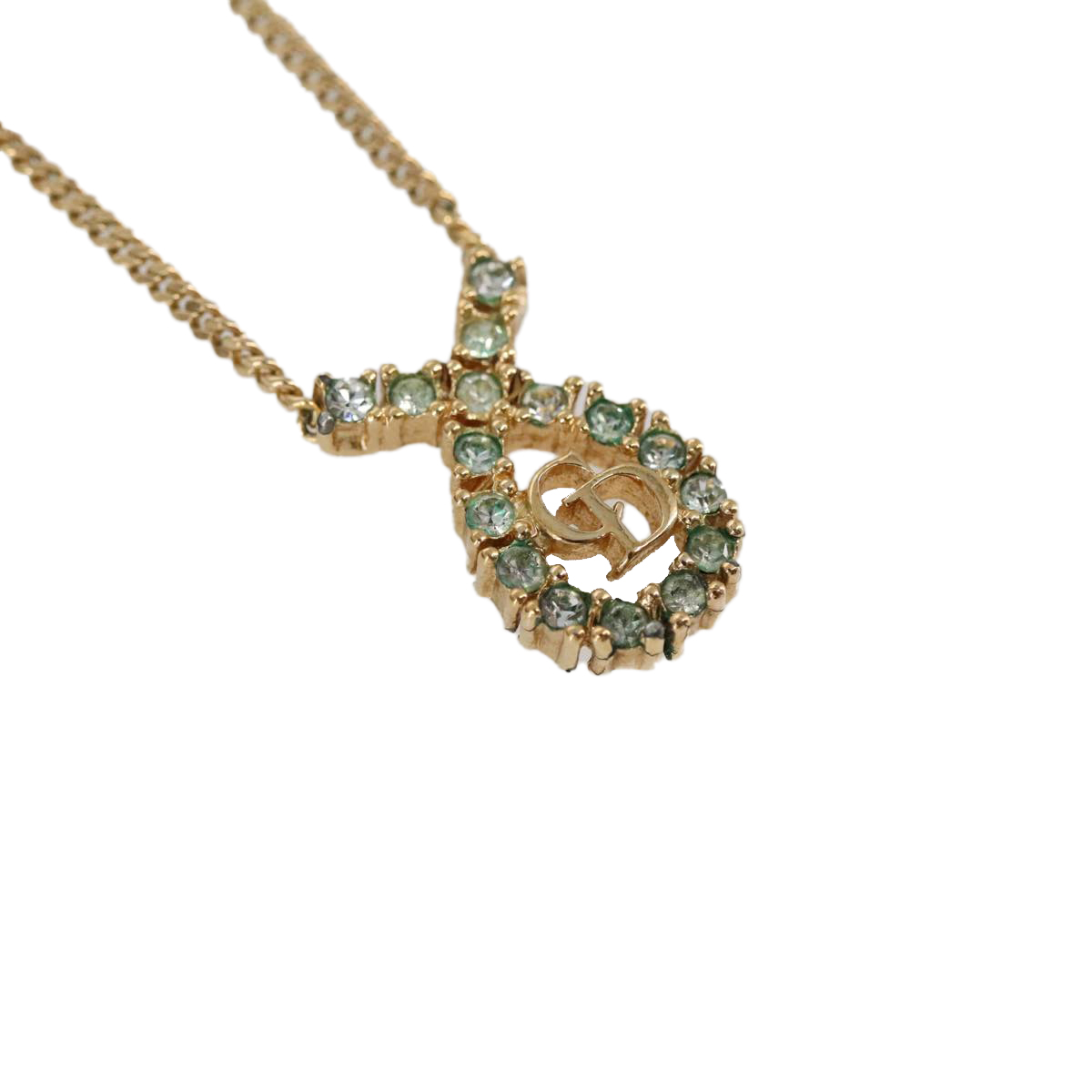 Dior ダブルDロゴ ネックレス Christian Dior Necklace metal Gold Tone Auth 103063 | eBay