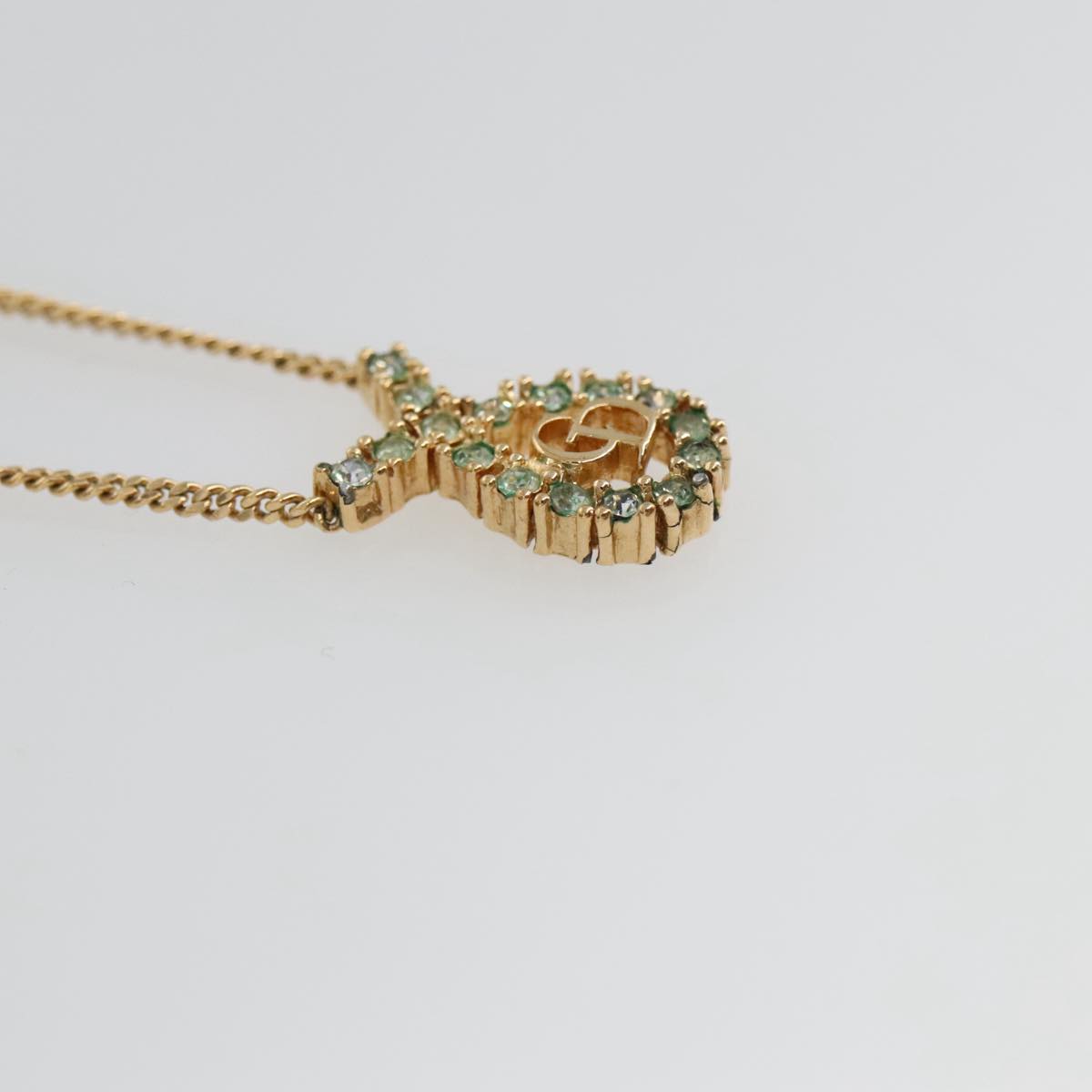 Dior ダブルDロゴ ネックレス Christian Dior Necklace metal Gold Tone Auth 103063 | eBay