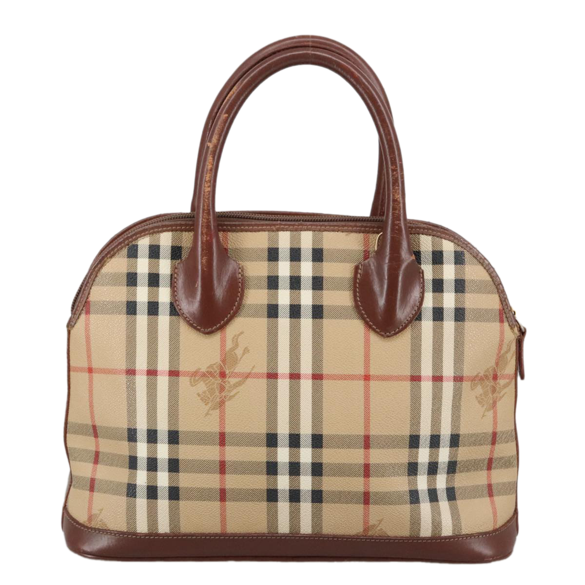 BURBERRY - BURBERRYs ボストンバッグ ノバチェック レザー pvc