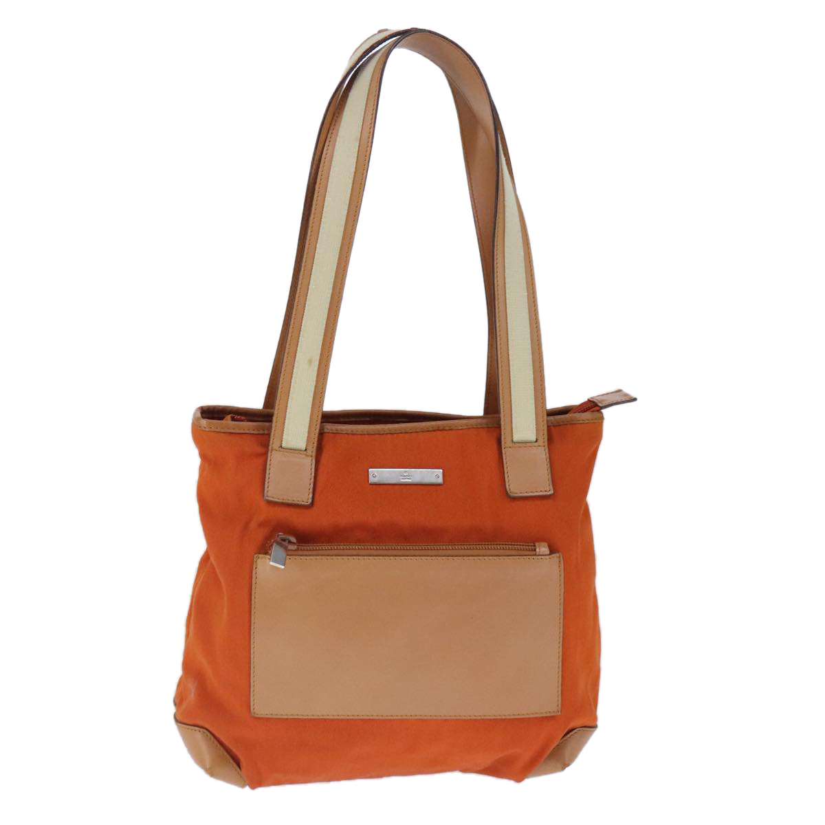 ◆正規品◆GUCCI INTERLOCKING TOTE BAG BLUE ORANGE◆関税込◆ GUCCI Canvas Calfskin Web Large Interlocking G Tote Bag