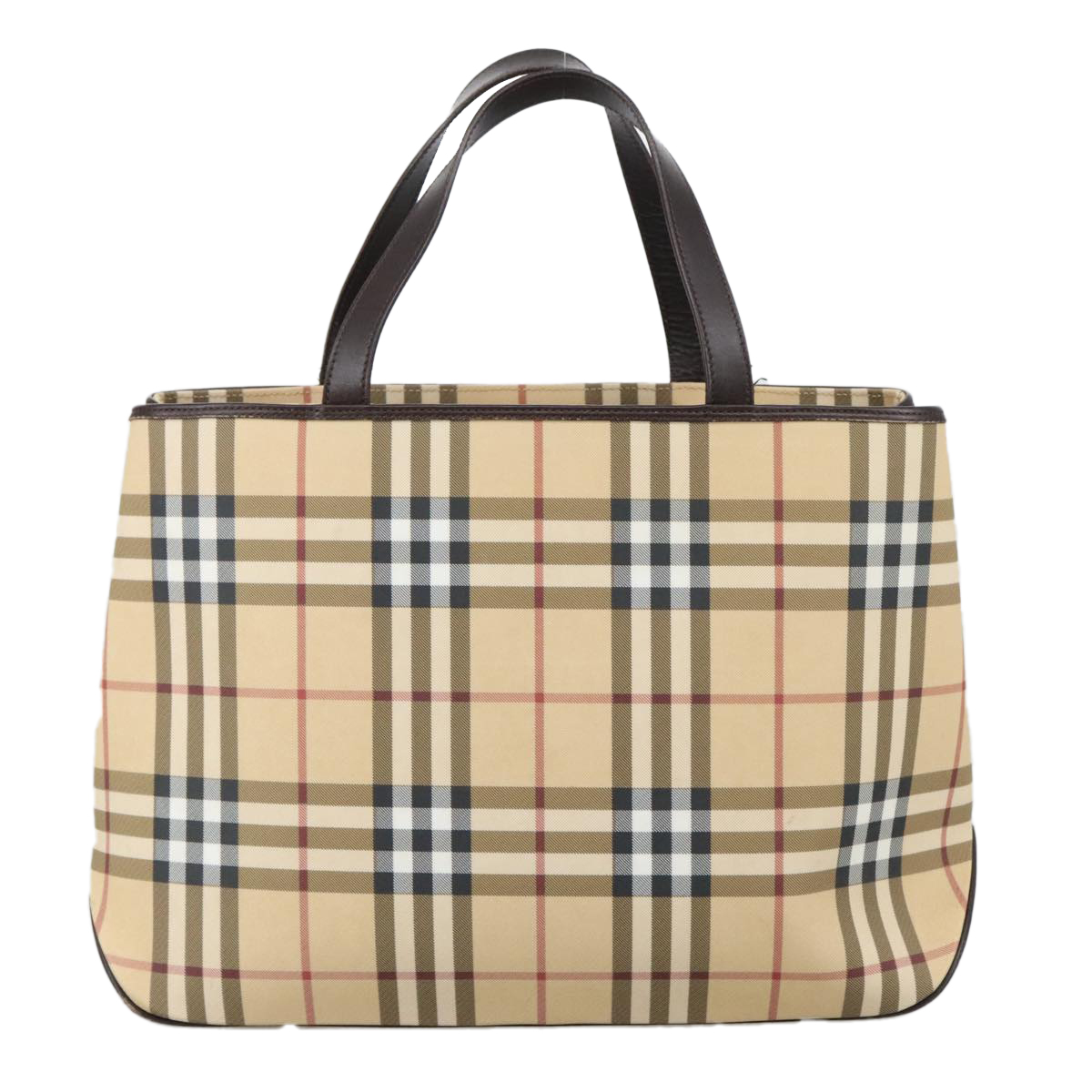バーバリー ノバチェック ハンドバッグ PVC レディース BURBERRY バーバリー ノバチェック ハンドバッグ PVC レディース