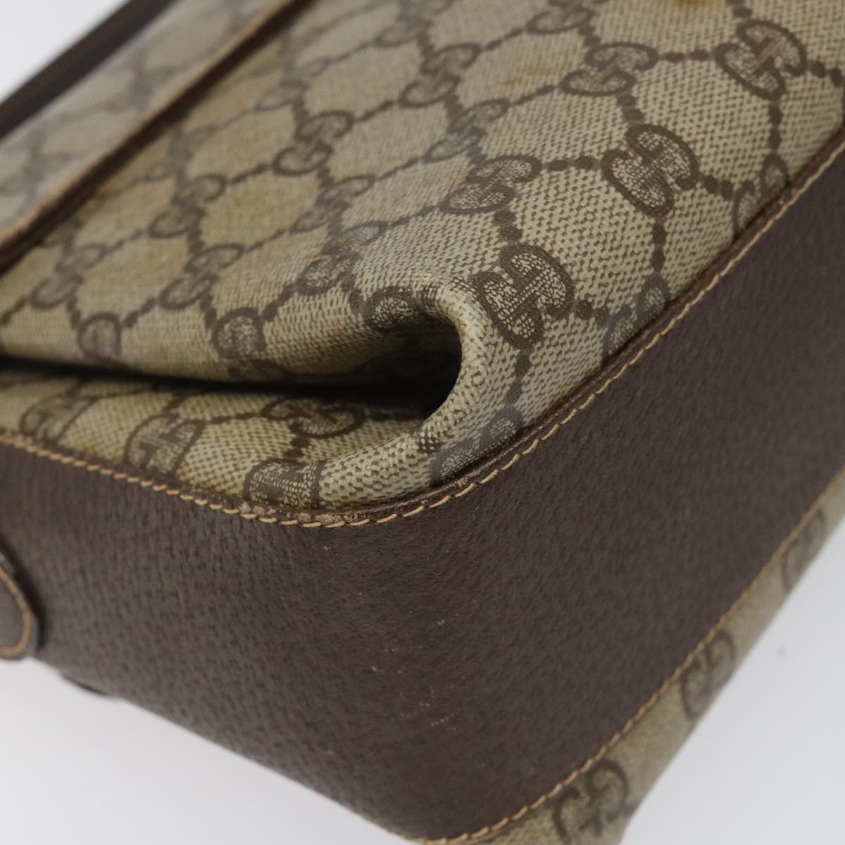 【関税込み】gucci GUCCI' SHOPPING BAG GUCCI GG Supreme Web Sherry Line Shoulder Bag PVC Beige Red