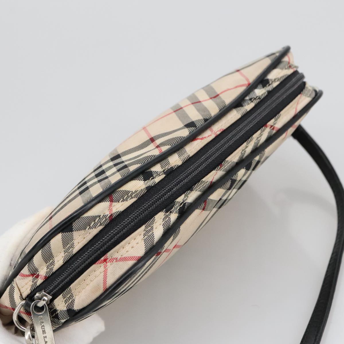 BURBERRY Nova Check Blue Label Accessory Pouch Nylon Beige