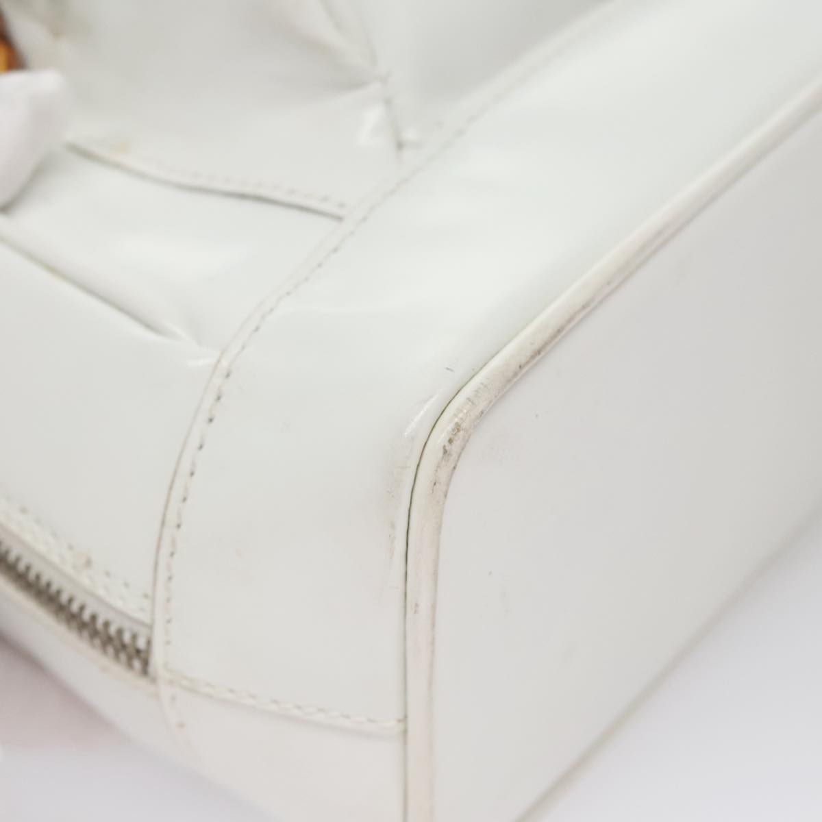 GUCCI Bamboo Backpack Leather White Auth 105680 GUCCI Bamboo Backpack Leather White Auth 105680 | eBay main image 4