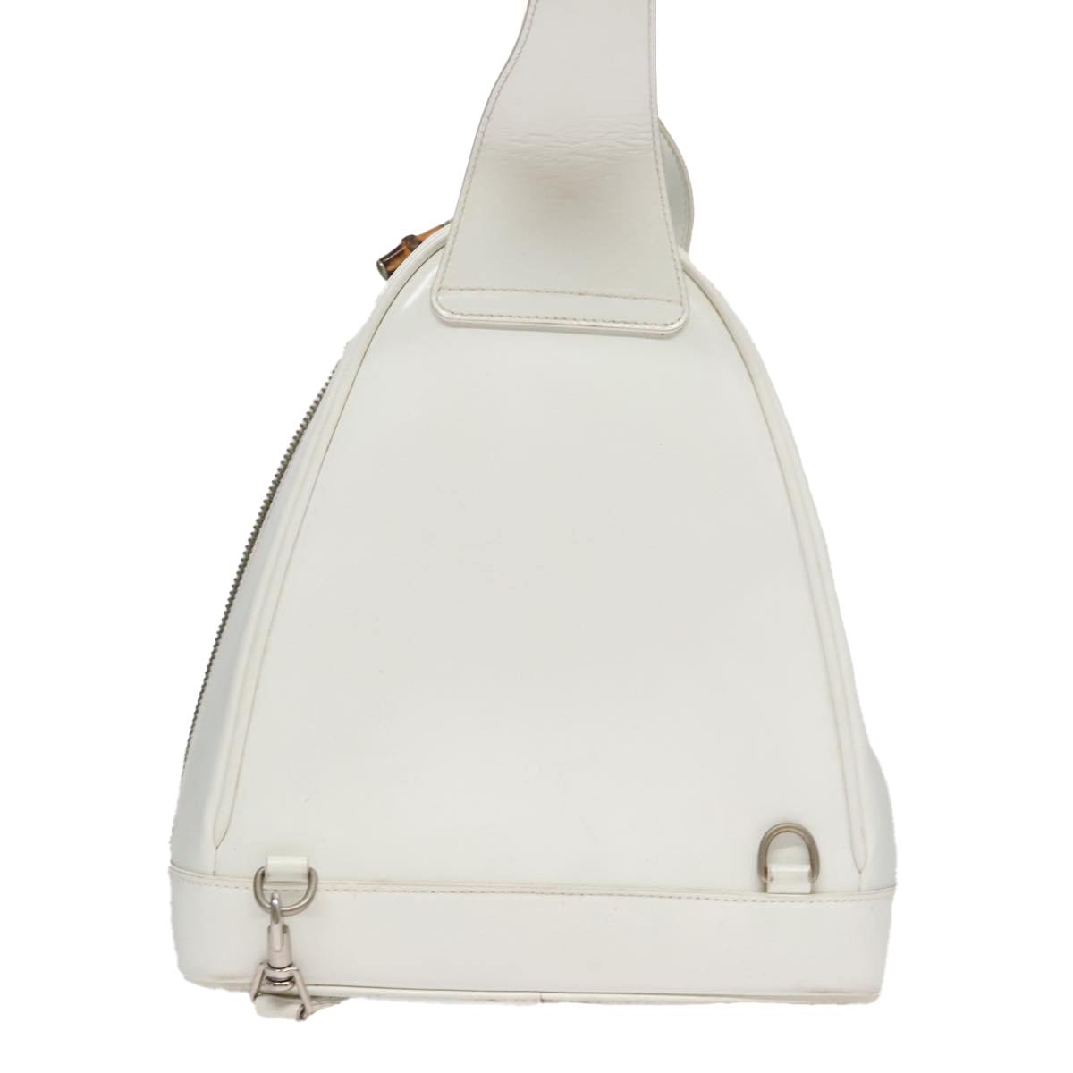 GUCCI Bamboo Backpack Leather White Auth 105680 | eBay display picture 3