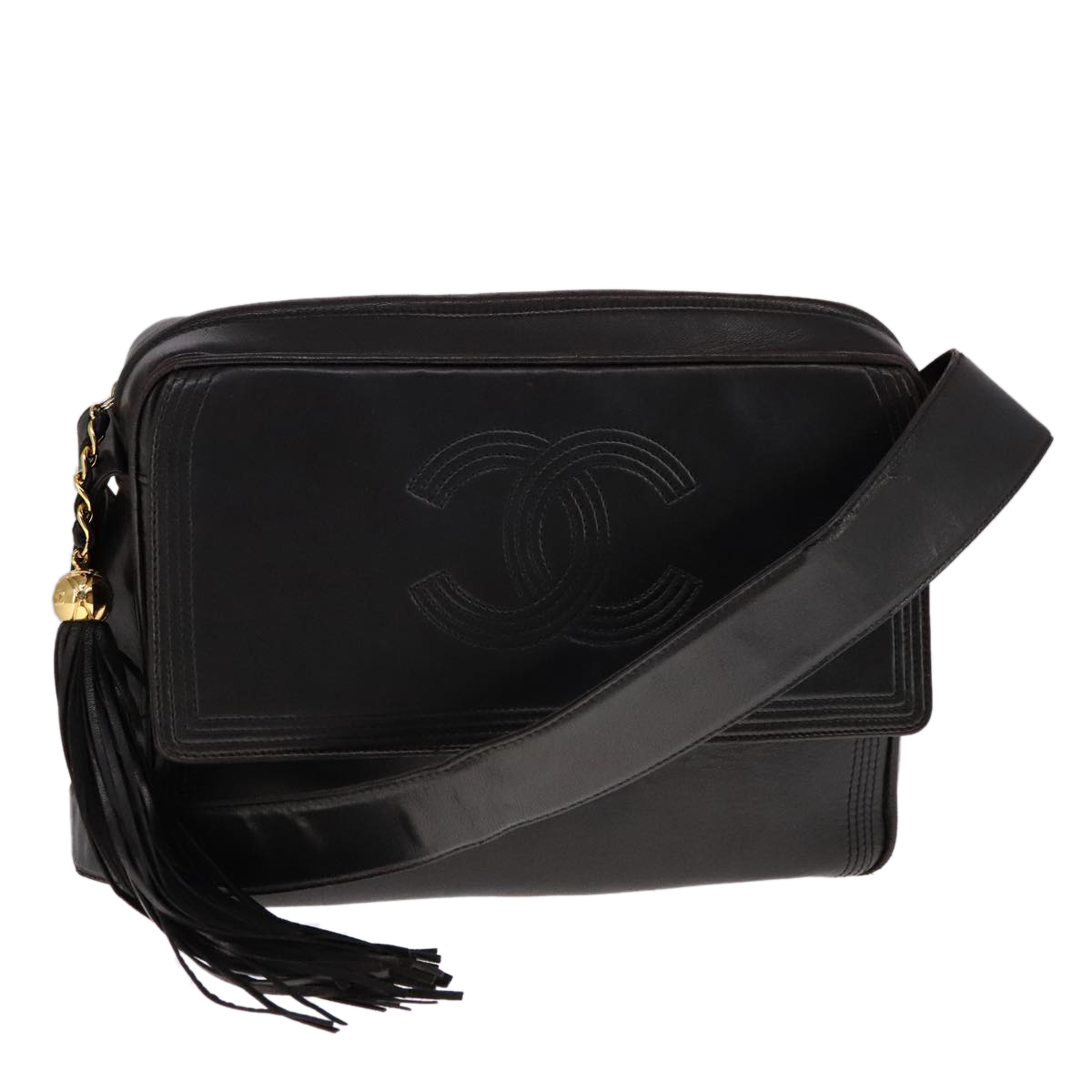 CHANEL ブラック ベレー帽 希少商品♥可愛い》CHANEL デニム ベレー帽 (CHANEL/ベレー帽