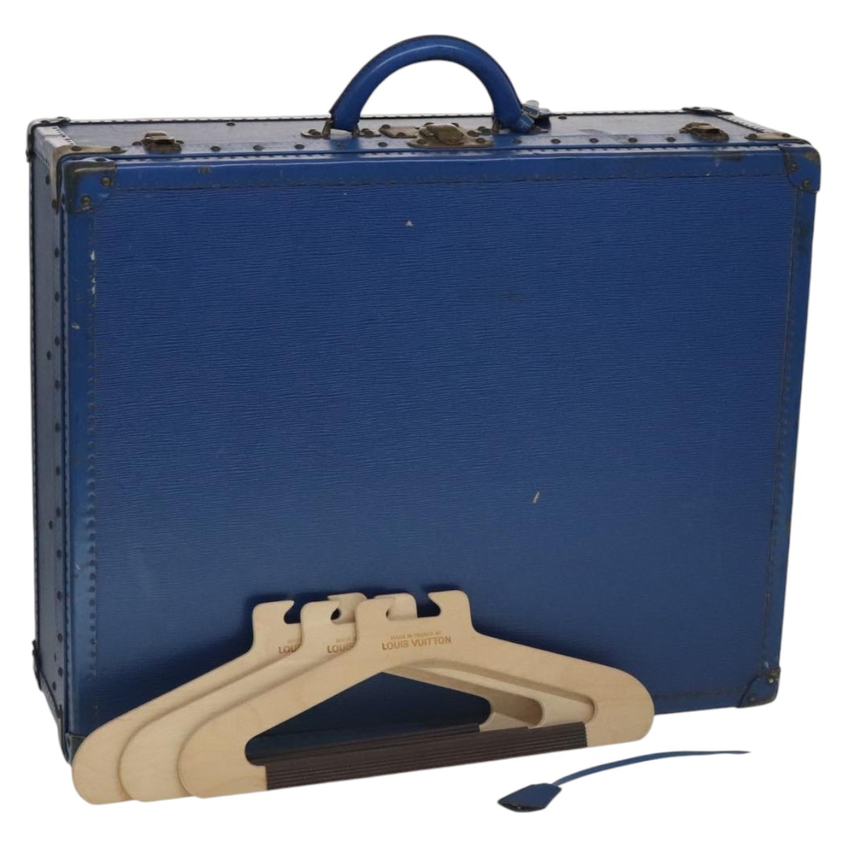 LOUIS VUITTON Epi Alzer 65 Trunk Blue LV Auth 107772A | eBay