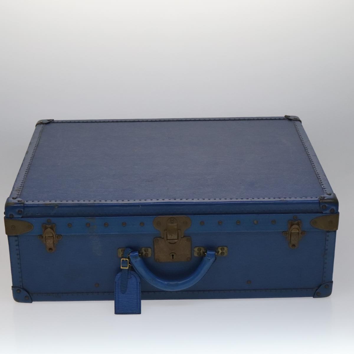 LOUIS VUITTON Epi Alzer 65 Trunk Blue LV Auth 107772A | eBay