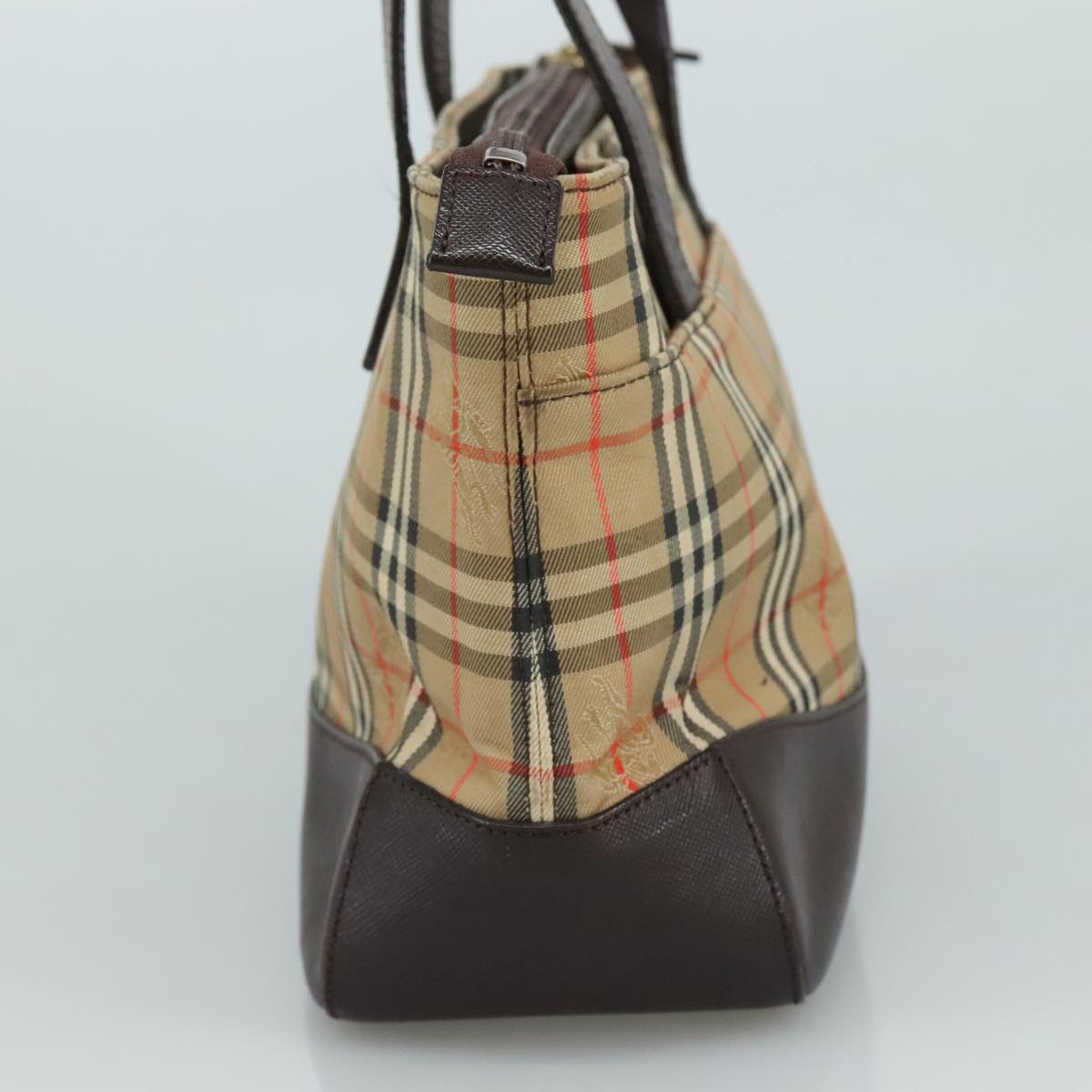 BURBERRY Nova Check Hand Bag Canvas Beige Auth 107837 | eBay