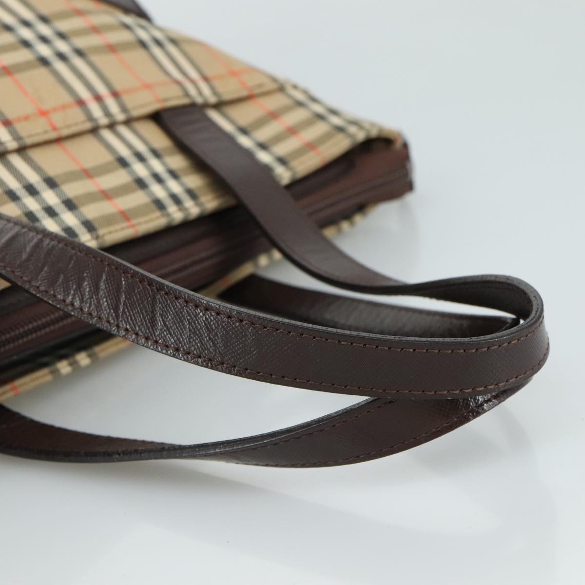 BURBERRY Nova Check Hand Bag Canvas Beige Auth 107837 | eBay