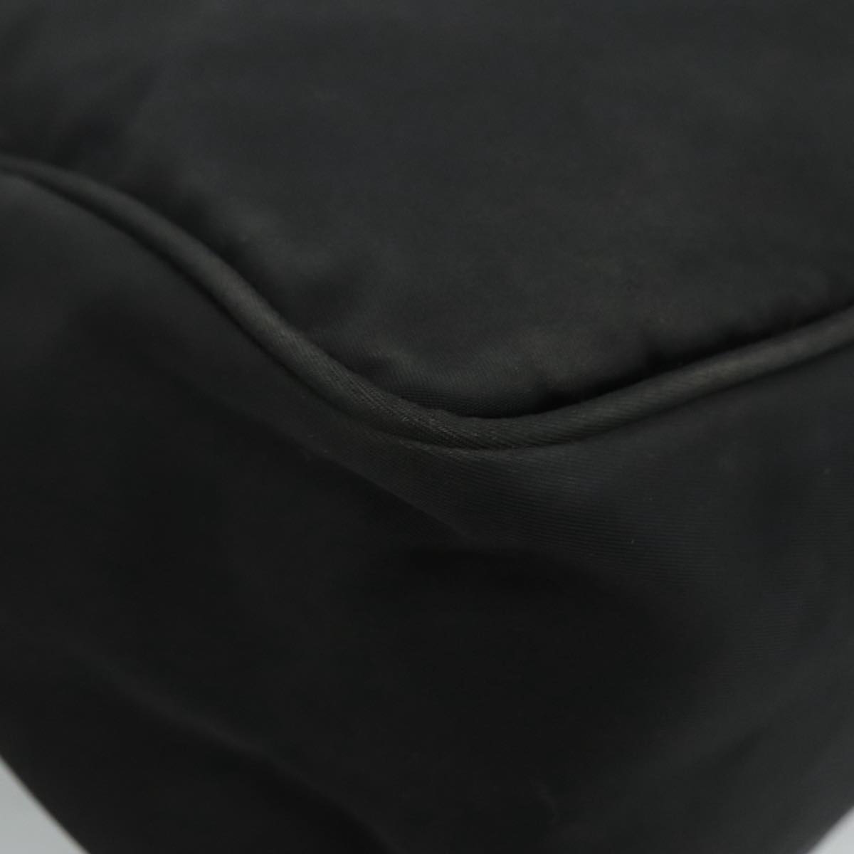 PRADA Shoulder Bag Nylon Black Silver Auth 109422 | eBay