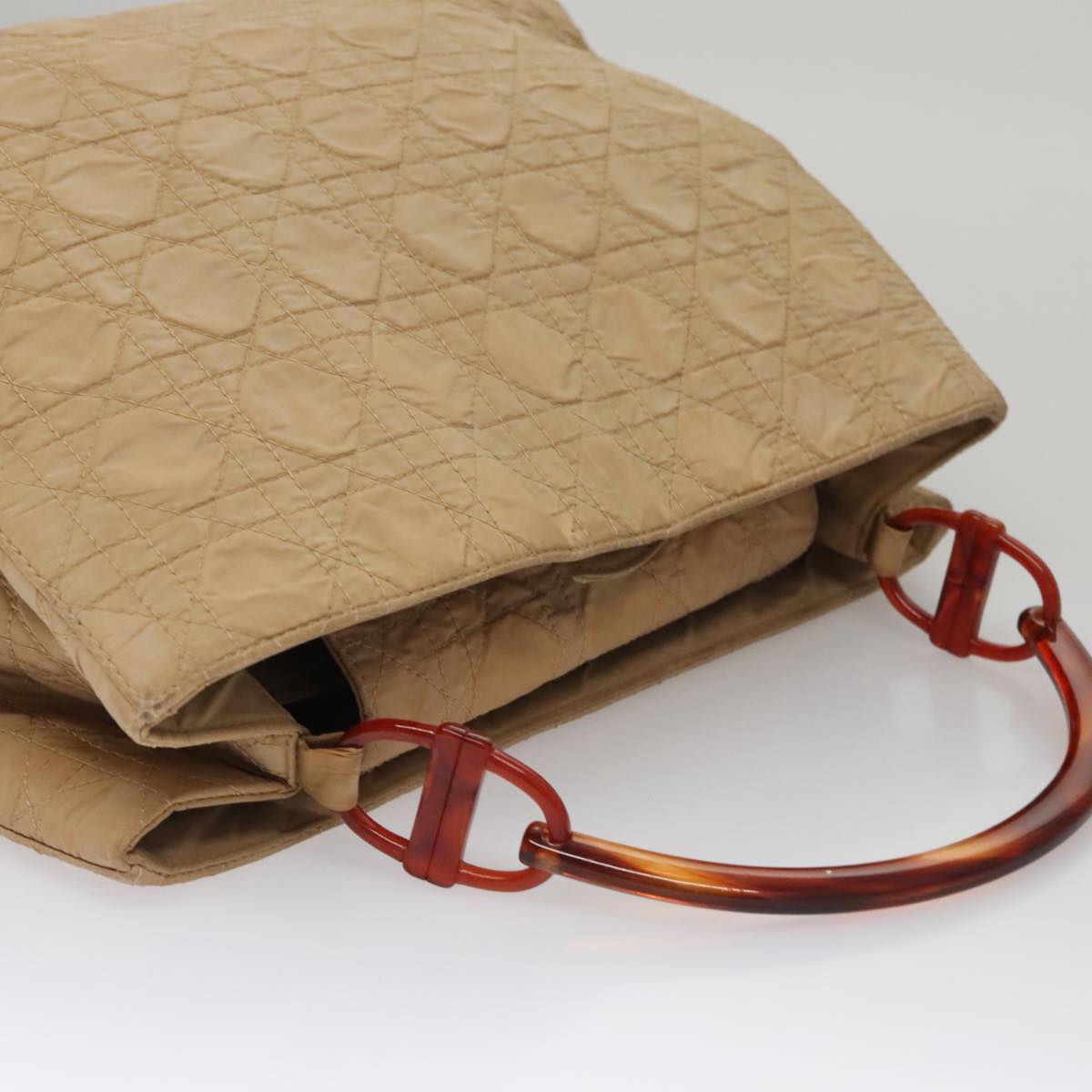 Dior バッグ Christian Dior Hand Bag Nylon Beige Auth 109697 | eBay