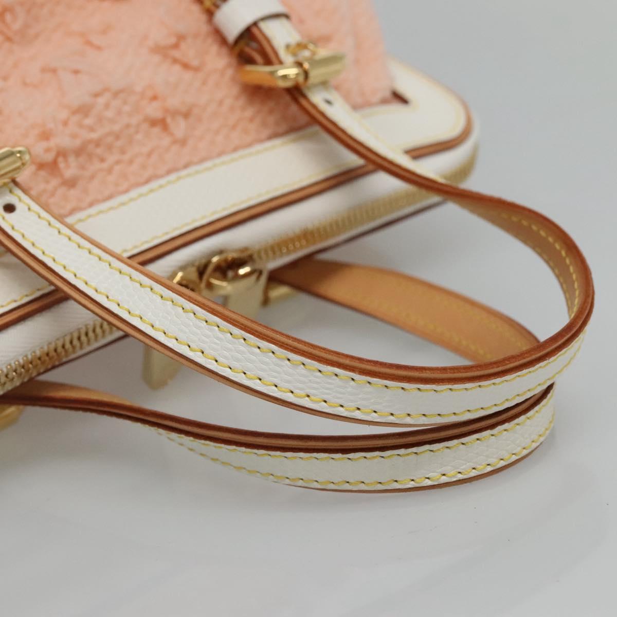 LOUIS VUITTON Limited Edition 2005 Sac Crochet PM Bag Wool Pink LV