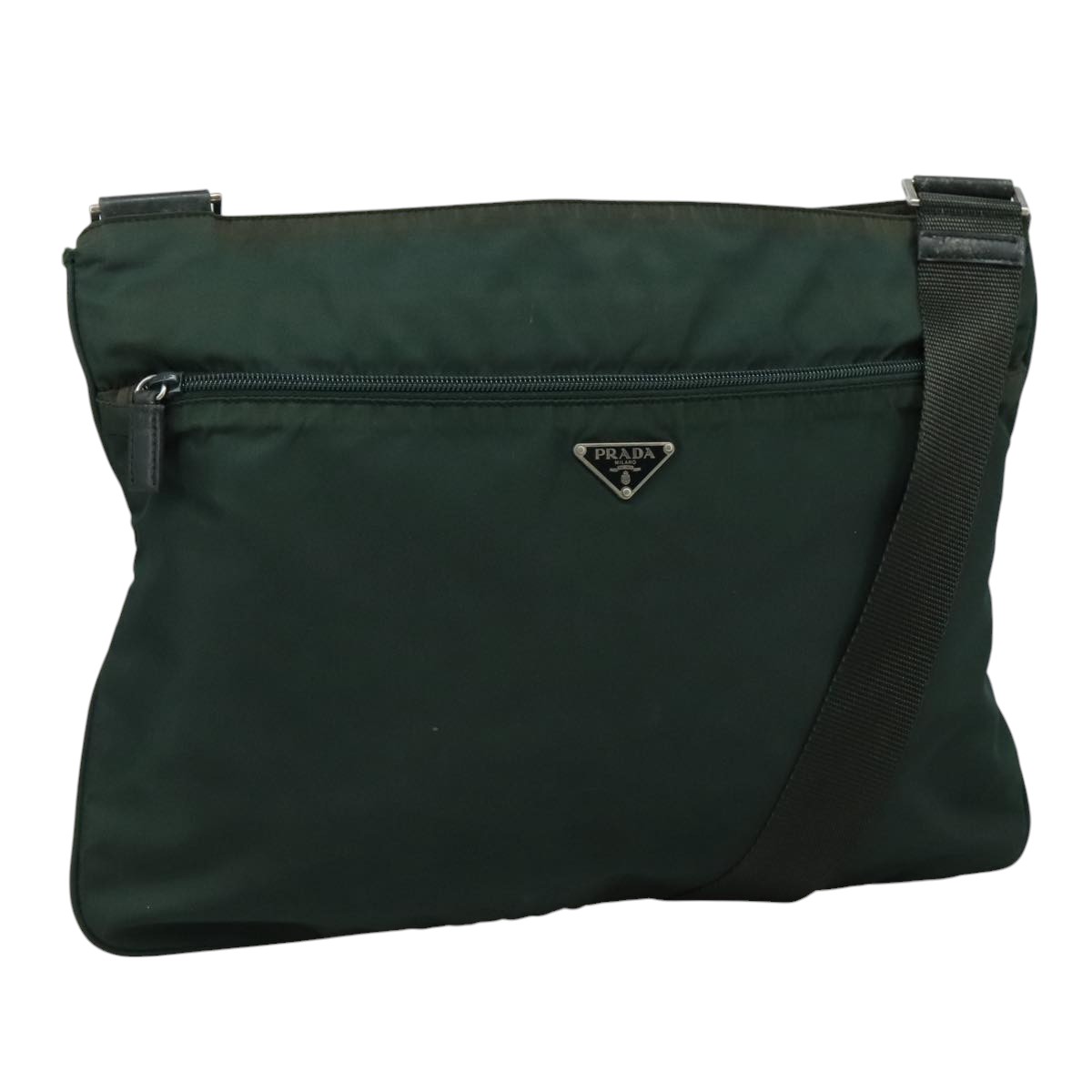 【美品】プラダ ショルダーバッグ レザー×ナイロン グリーン系 ギャラ付 PRADA Shoulder Bag Nylon Green Auth 111079 | eBay