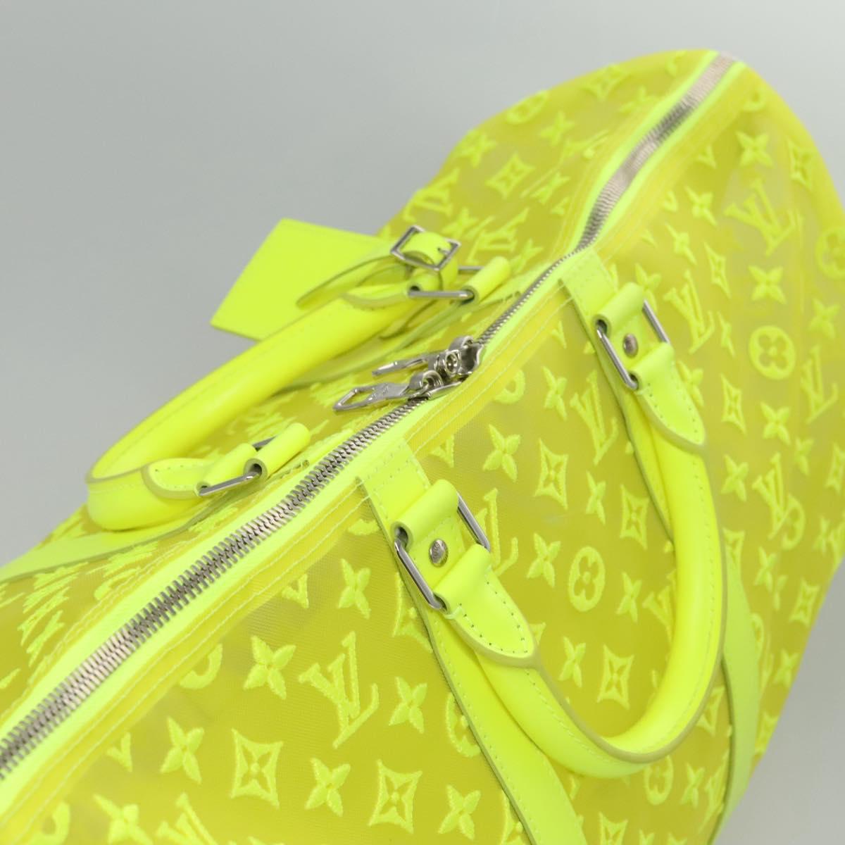 LOUIS VUITTON See Through Keepall Bandouliere 50 Bag Yellow