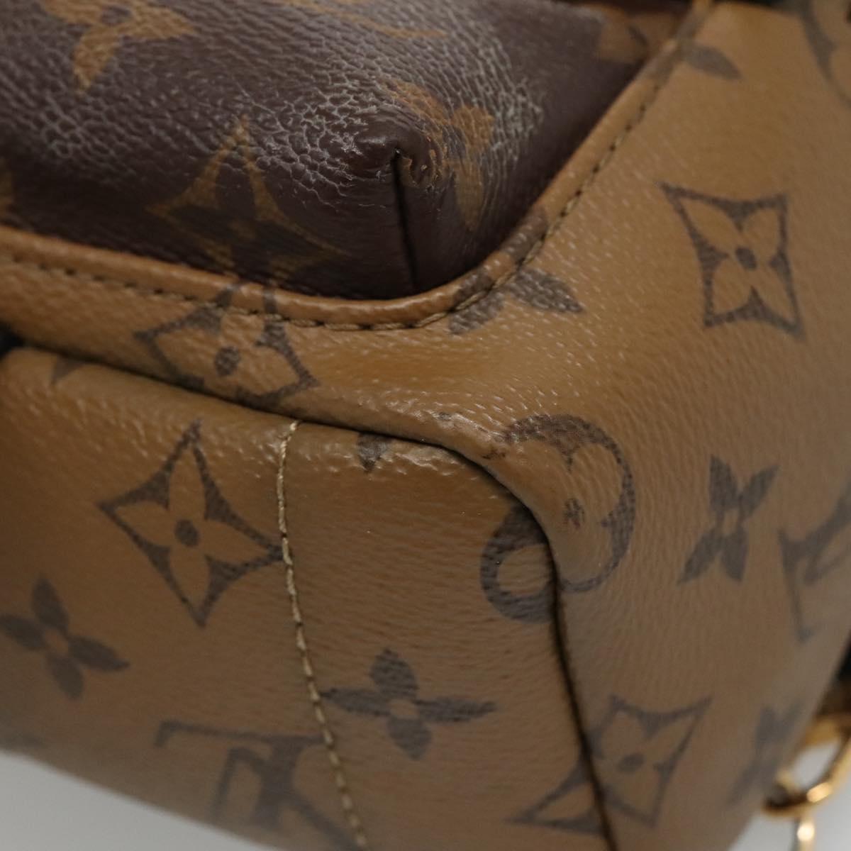 LOUIS VUITTON Monogram Reverse Palm Springs Mini Backpack M42411 LV Auth 112894 Louis Vuitton | Reverse Monogram Palm Springs Backpack  main image 3