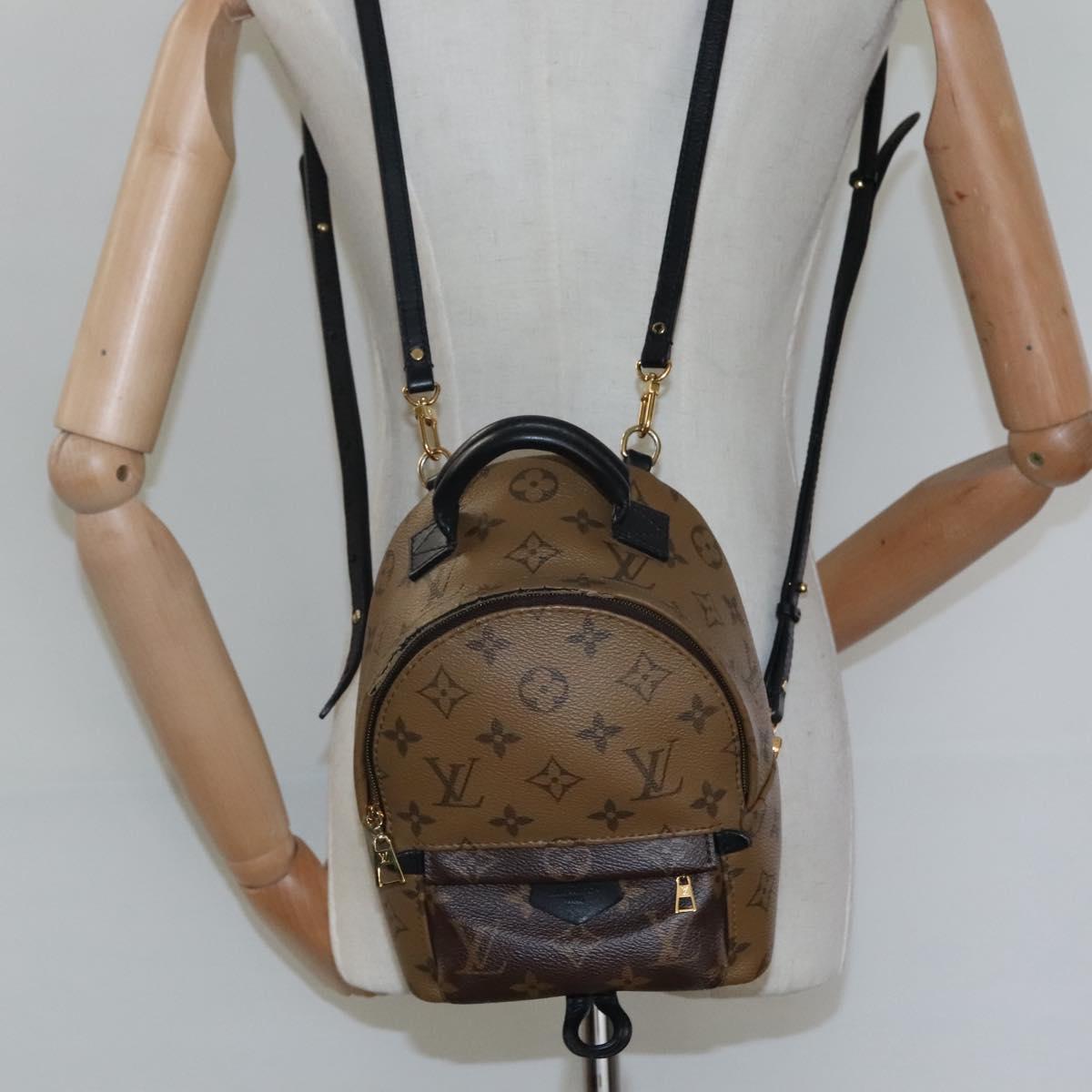 LOUIS VUITTON Monogram Reverse Palm Springs Mini Backpack  display picture 3